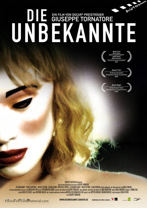 La sconosciuta - German Movie Poster