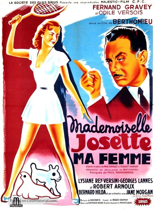 Mademoiselle Josette ma femme - French Movie Poster