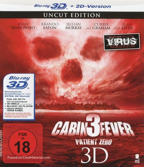 Cabin Fever: Patient Zero - German Blu-Ray movie cover