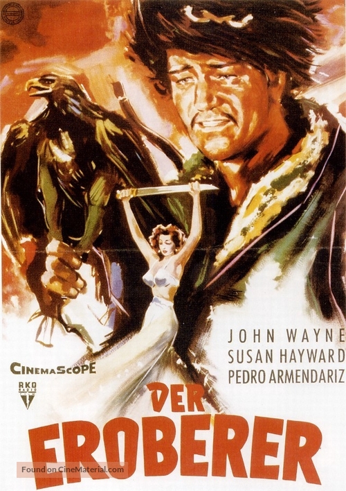 The Conqueror - German Movie Poster