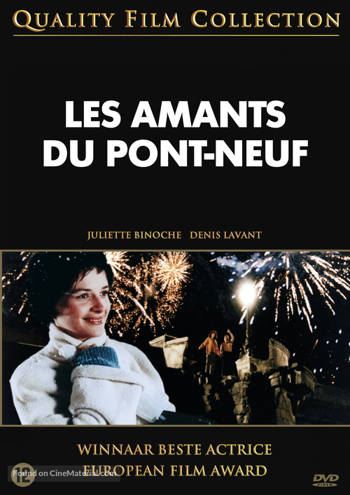 Les amants du Pont-Neuf - Dutch DVD movie cover