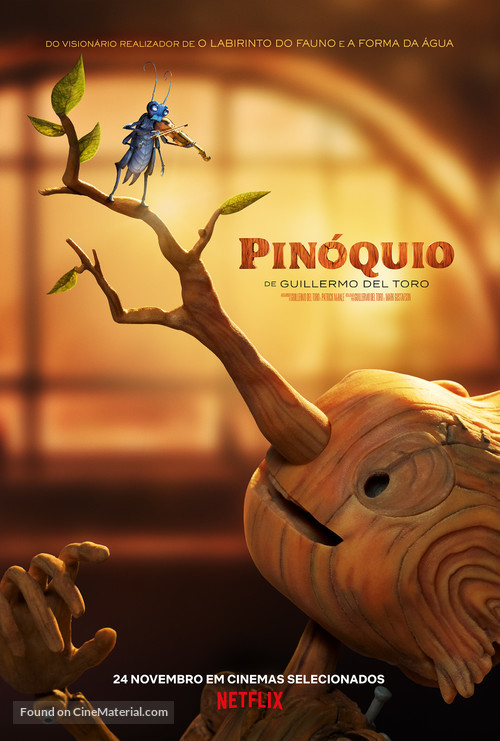Guillermo del Toro&#039;s Pinocchio - Portuguese Movie Poster