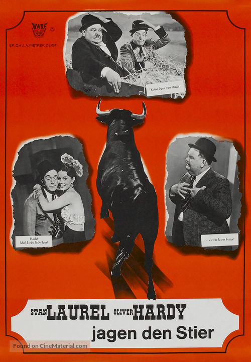 The Bullfighters - German Movie Poster