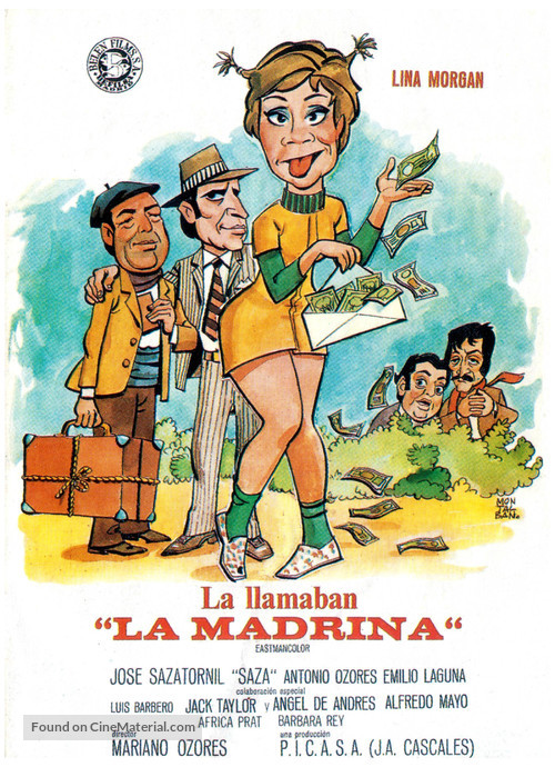 La llamaban La Madrina - Spanish Movie Poster