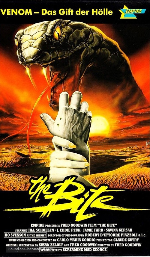 Curse II: The Bite - German VHS movie cover