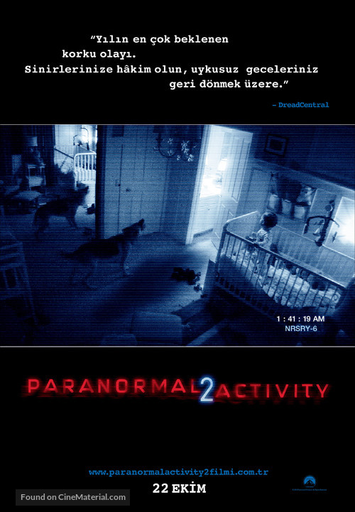 Paranormal Activity 2 - Turkish Movie Poster