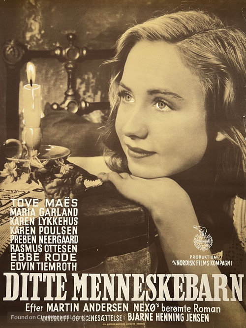 Ditte menneskebarn - Danish Movie Poster