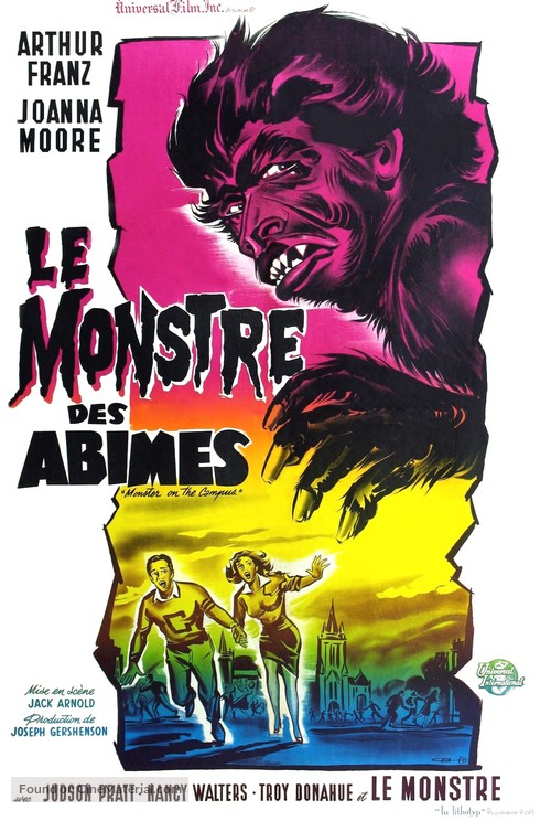 Monster on the Campus - French Movie Poster
