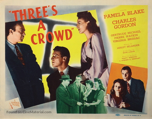 Three&#039;s a Crowd - Movie Poster