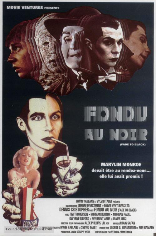 Fade to Black - French Movie Poster