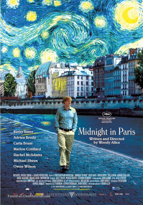 Midnight in Paris - South African Movie Poster