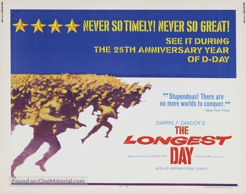 The Longest Day - Re-release movie poster