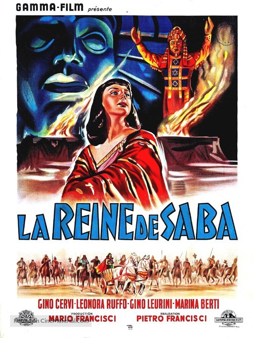 La regina di Saba - French Movie Poster