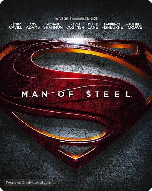 Man of Steel - Blu-Ray movie cover