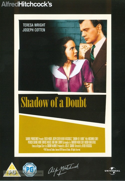 Shadow of a Doubt - British DVD movie cover