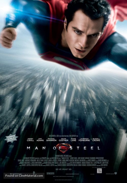 Man of Steel - Turkish Movie Poster