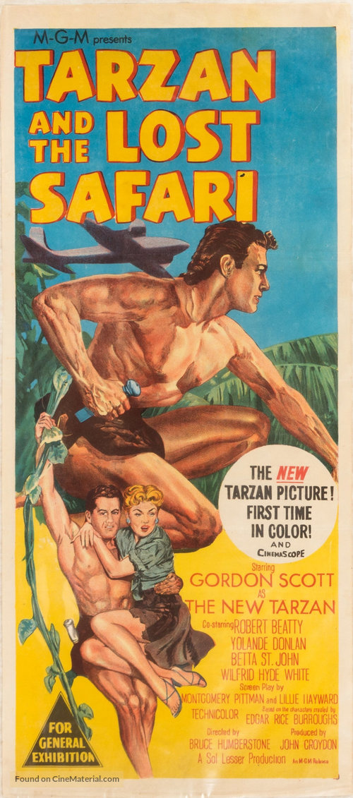 Tarzan and the Lost Safari - Australian Movie Poster