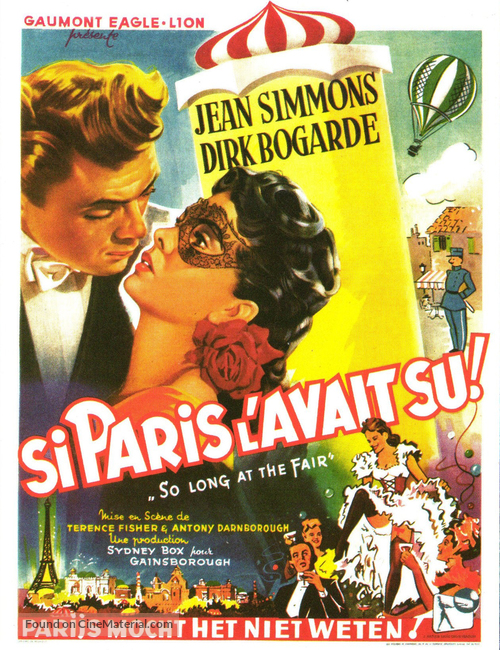 So Long at the Fair - Belgian Movie Poster