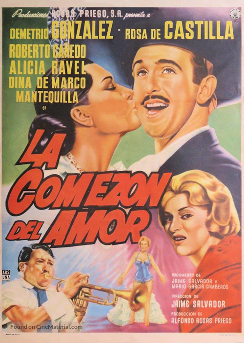 La comez&oacute;n del amor - Mexican Movie Poster