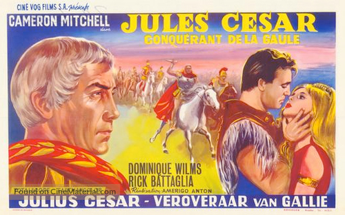 Giulio Cesare il conquistatore delle Gallie - Belgian Movie Poster