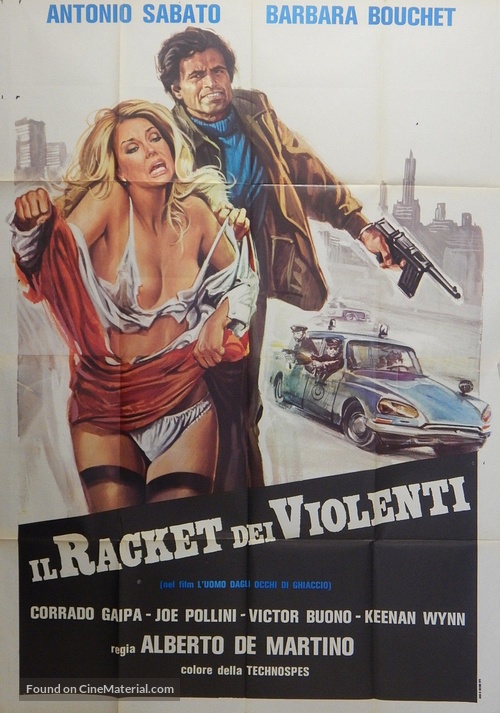 L&#039;uomo dagli occhi di ghiaccio - Italian Movie Poster