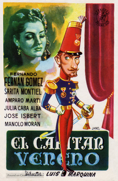 El capit&aacute;n Veneno - Spanish Movie Poster