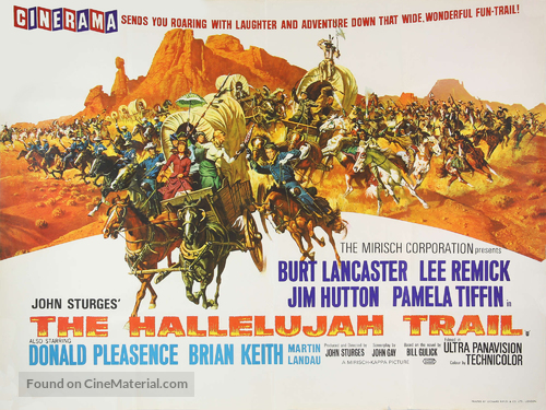 The Hallelujah Trail - British Movie Poster