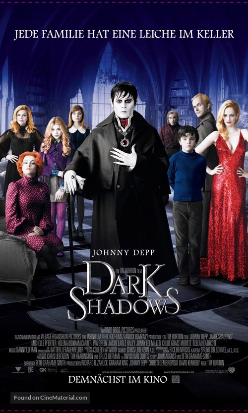 Dark Shadows - German Movie Poster