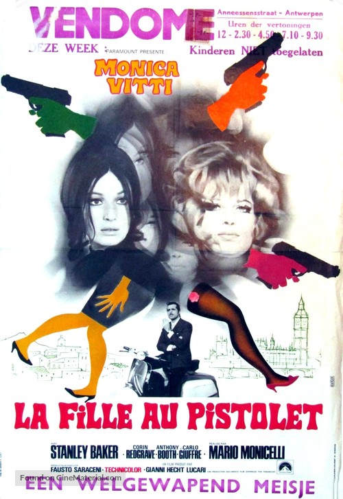 La ragazza con la pistola - Belgian Movie Poster