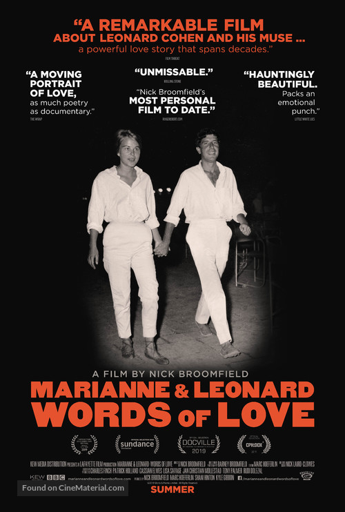 Marianne &amp; Leonard: Words of Love - Movie Poster