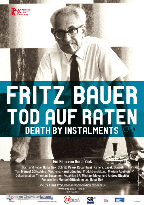 Fritz Bauer: Tod auf Raten - German Movie Poster