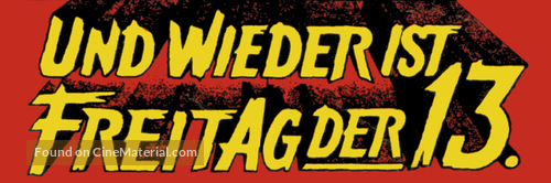 Friday the 13th Part III - German Logo