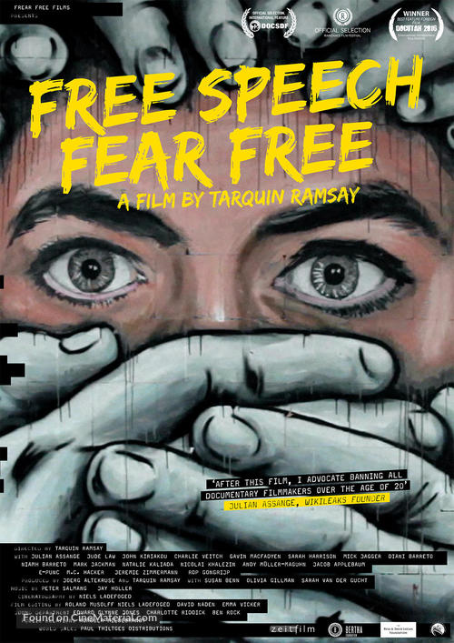 Free Speech Fear Free - German Movie Poster