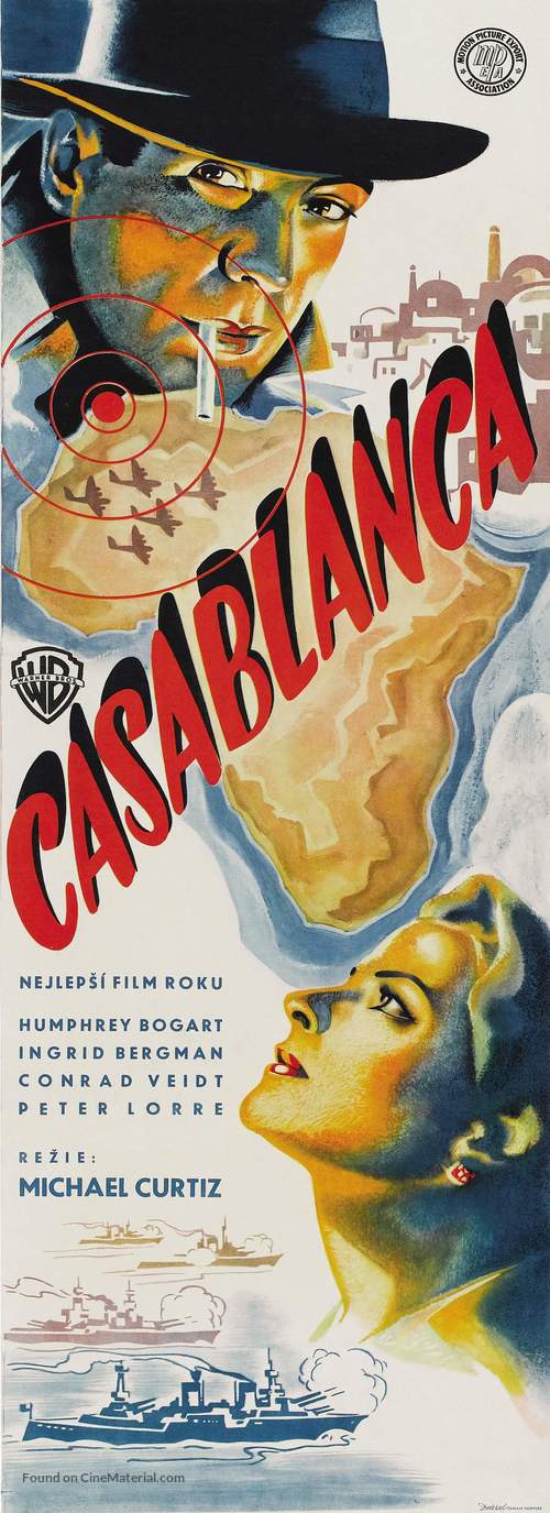 Casablanca - Czech Movie Poster