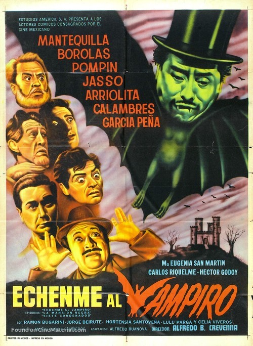 &Eacute;chenme al vampiro - Mexican Movie Poster