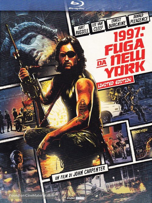 Escape From New York - Italian Blu-Ray movie cover