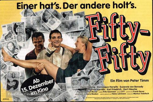 Fifty Fifty - German Movie Poster