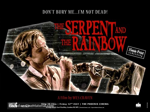 The Serpent and the Rainbow - British Re-release movie poster