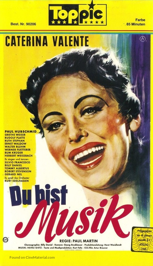 Du bist Musik - German VHS movie cover