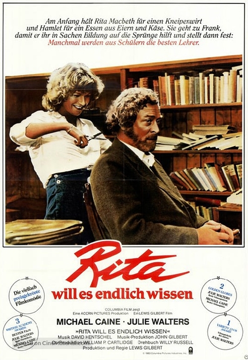 Educating Rita - German Movie Poster