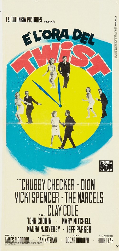 Twist Around the Clock - Italian Movie Poster