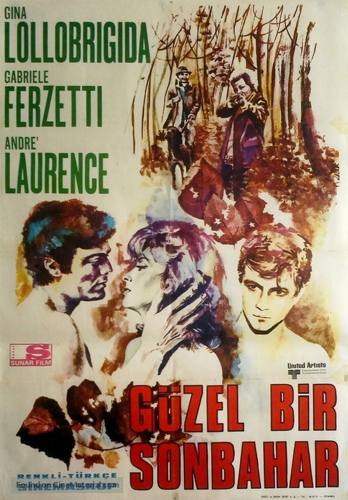 Un bellissimo novembre - Turkish Movie Poster