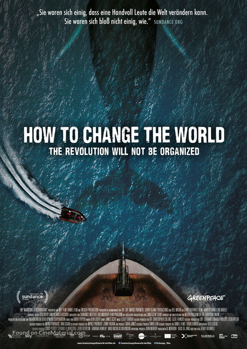 How to Change the World - German Movie Poster