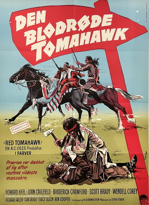 Red Tomahawk - Danish Movie Poster