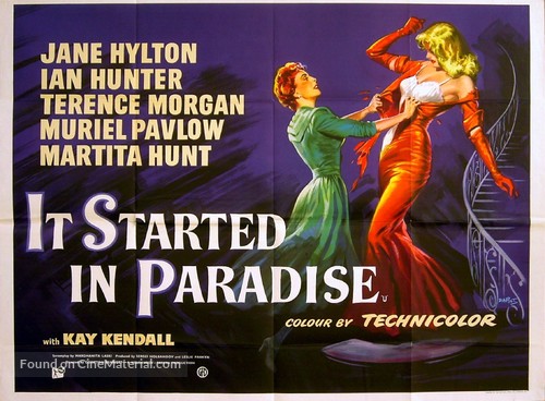 It Started in Paradise - British Movie Poster