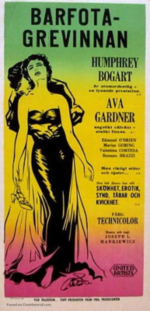 The Barefoot Contessa - Swedish Movie Poster