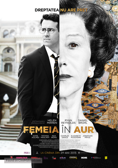Woman in Gold - Romanian Movie Poster