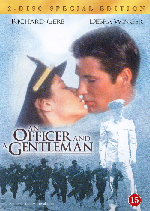 An Officer and a Gentleman - Danish DVD movie cover