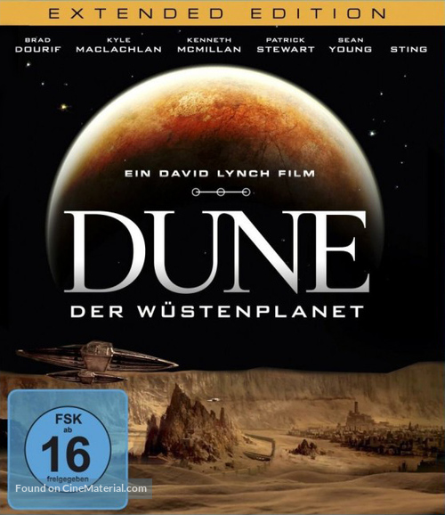 Dune - German Blu-Ray movie cover