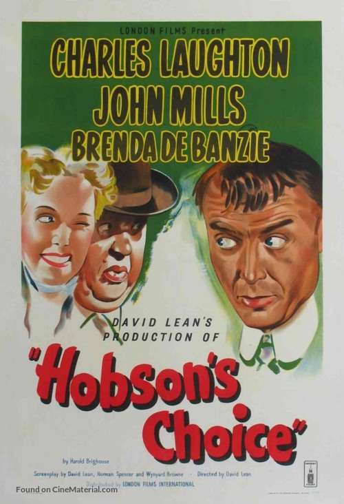 Hobson&#039;s Choice - British Movie Poster